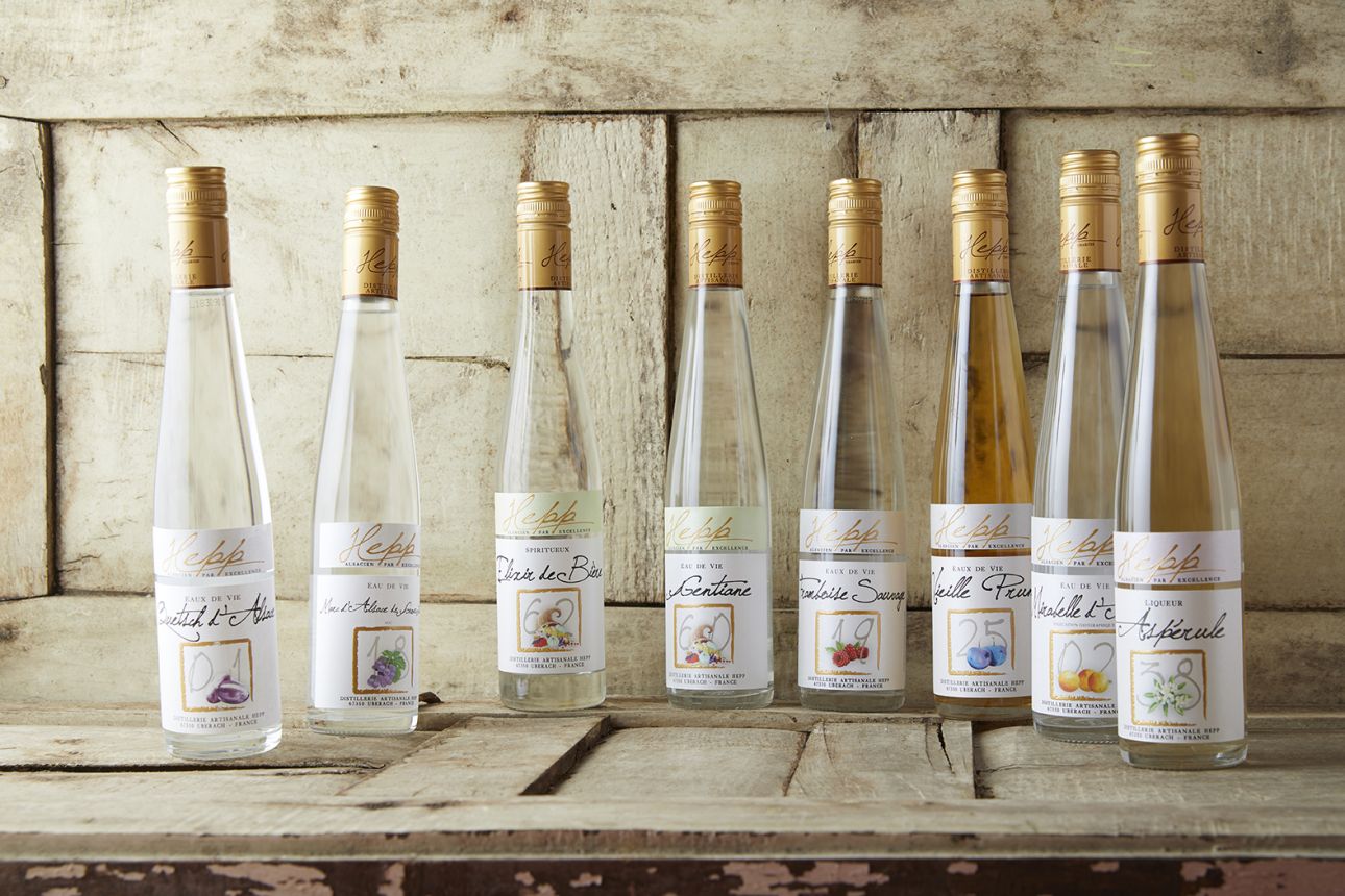 Eau-de-vie d'Alsace Eaux-de-vie de Distilleries artisanales d'Alsace