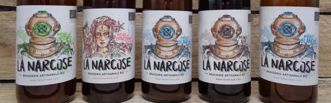 Brasserie La Narcose Bière issu de l'agriculture Biologique