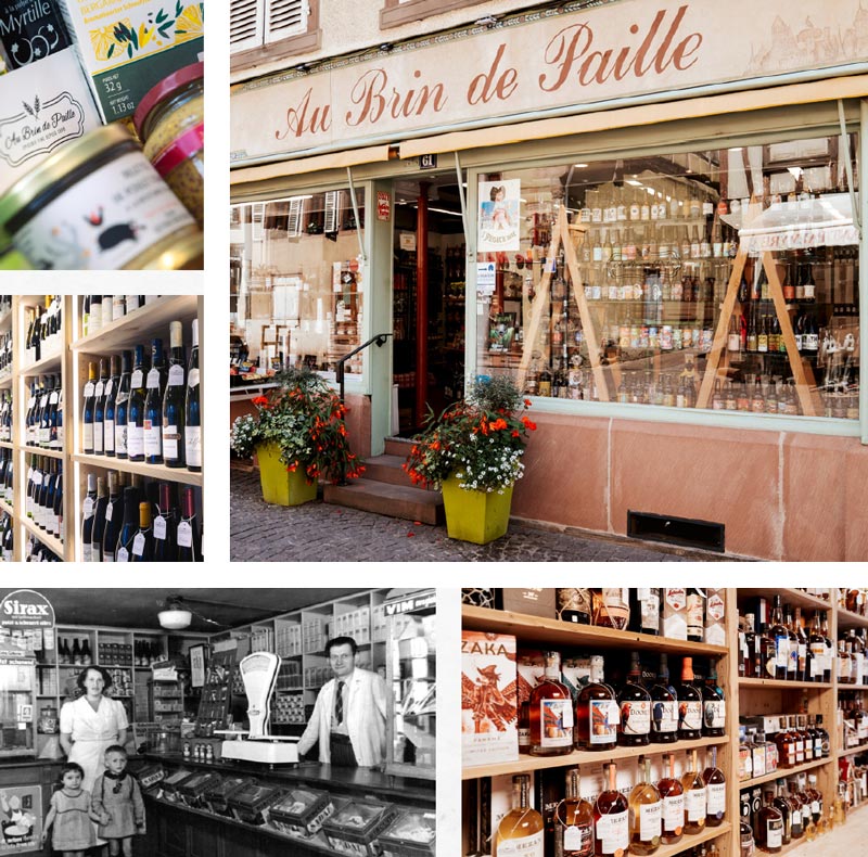 Espaces de vente : épicerie fine, bières, vins d'Alsace et spiritueux