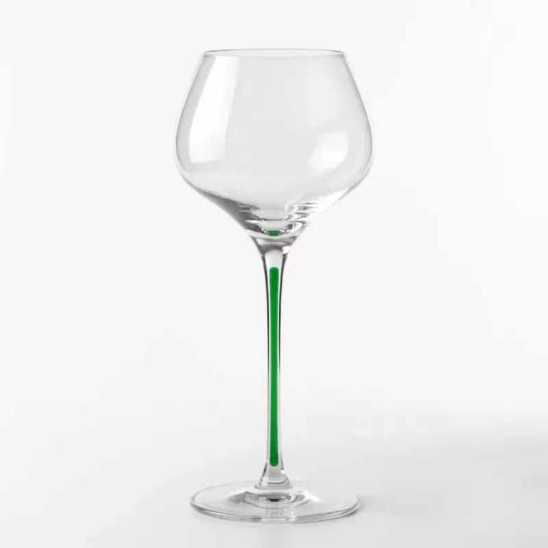 6 Verres &agrave; Vin Jambe verte Grand Sommelier Lehmann Collection Excellence 29 cl Cristallin sans Plomb