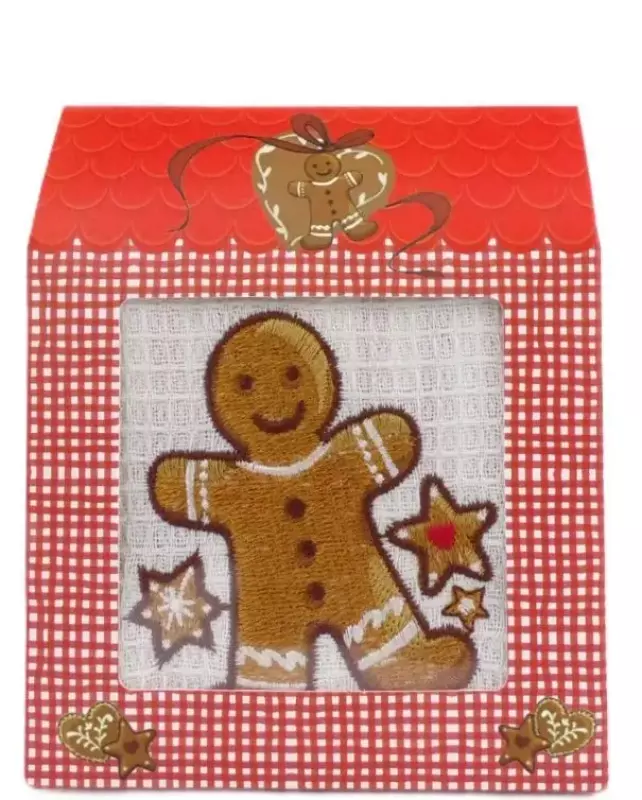 Torchon brod&eacute; Manele 