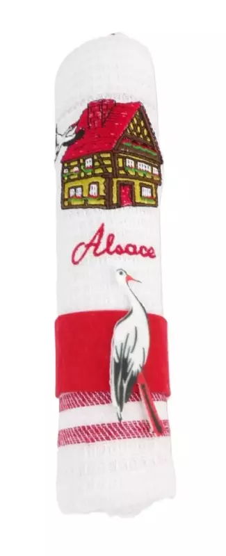 Torchon roul&eacute; Maison colombage