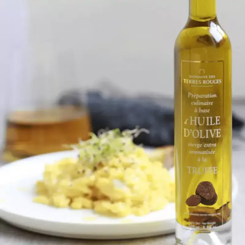 huile, olive premium; truffe noire &eacute;t&eacute;, moutardier alsace