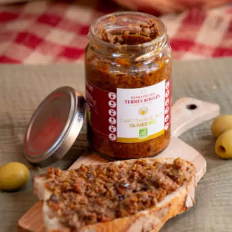 tartinable olives bio, Alsace, Domaine des Terres Rouges