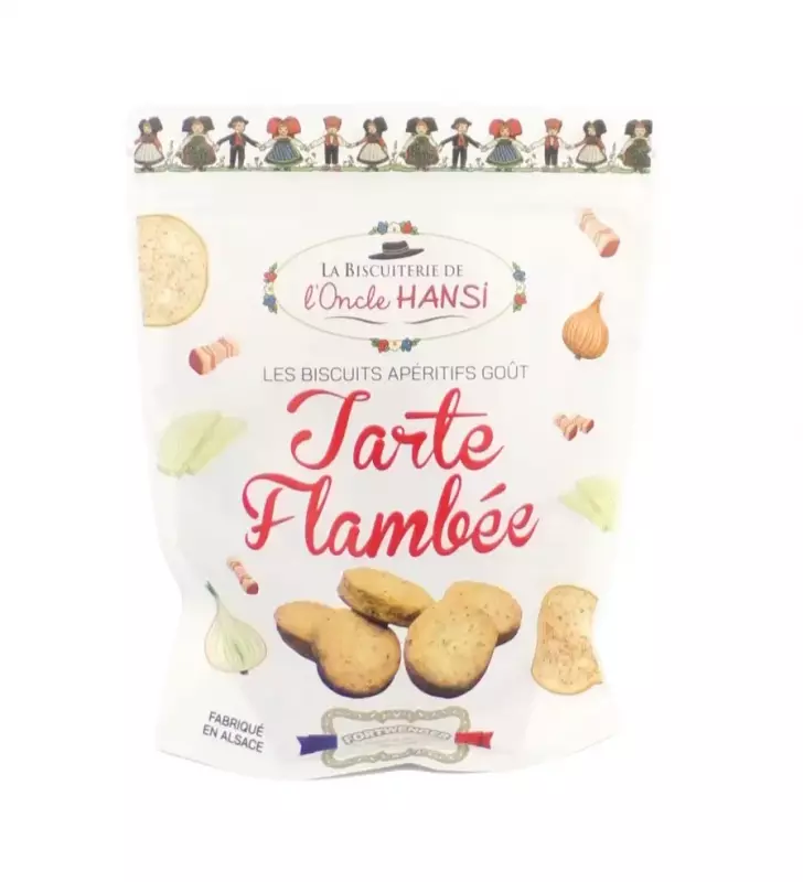 Biscuits apéritifs Goût Tarte Flambée ou flammekueche