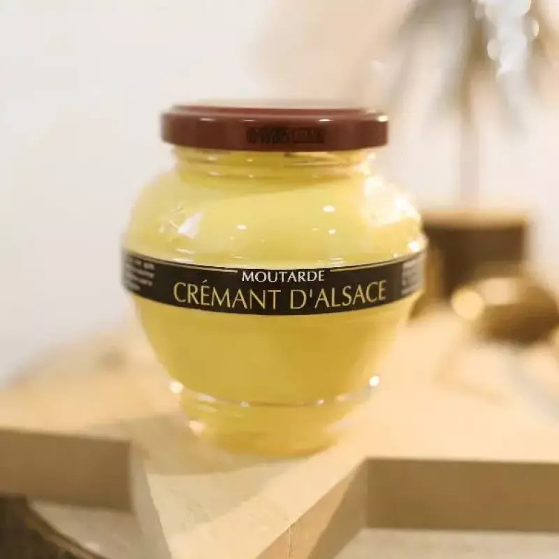 Moutarde cr&eacute;mant Alsace produite en Alsace Domaine des Terres Rouges