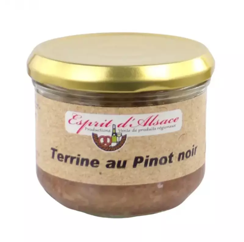 Terrine au Pinot Noir Vin Rouge d'Alsace Fabriquée en Alsace
