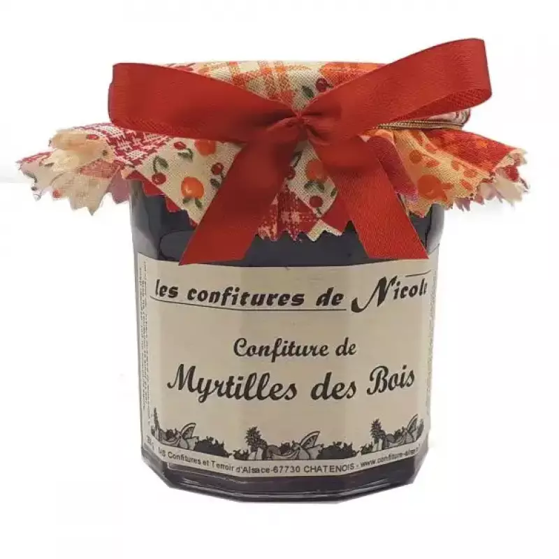 Confiture Myrtille des Bois Produite en Alsace