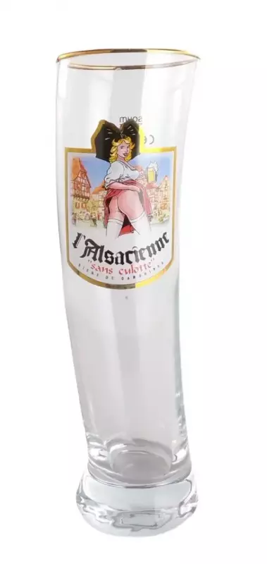 Verre Bière Alsacienne sans Culotte Sidney