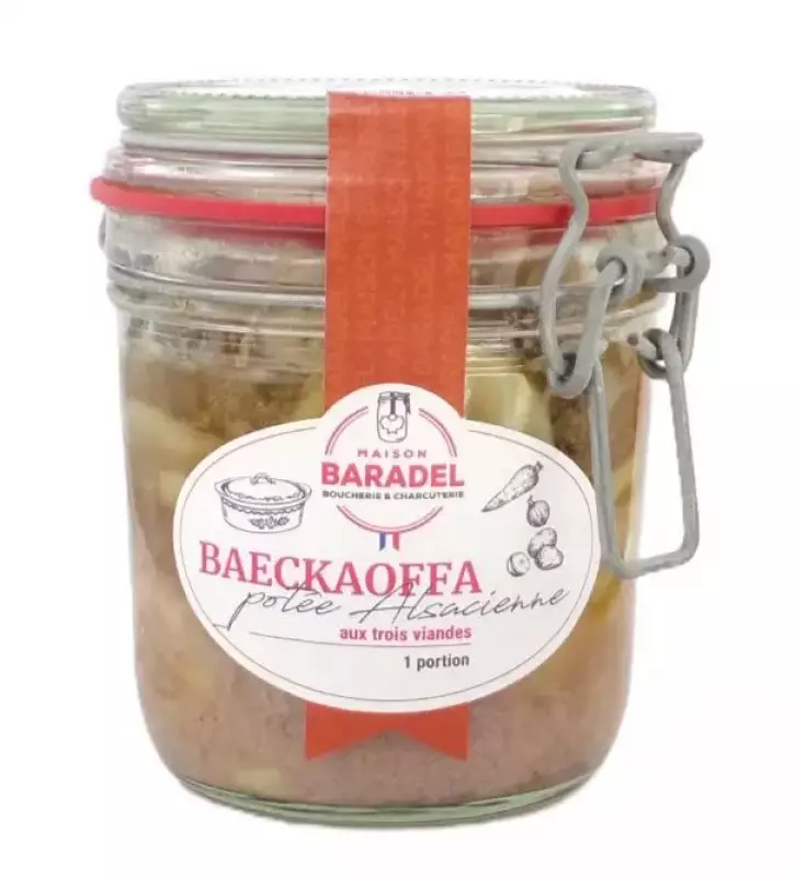 Baeckeoffe Traditionnel aux Trois Viandes Alsace en Bocal Plat Cuisiné
