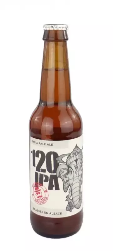 Bière Artisanale 120 IPA Brassée en Alsace