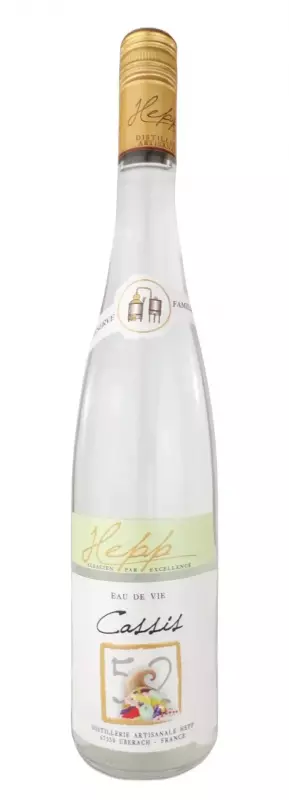 Eau-de-vie de Cassis Hepp 45&deg; � Authenticit&eacute;, Fra&icirc;cheur et Tradition de l�Alsace