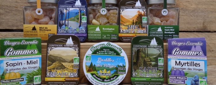 Bonbons des Vosges au miel de montagne bio - Confiserie Géromoise