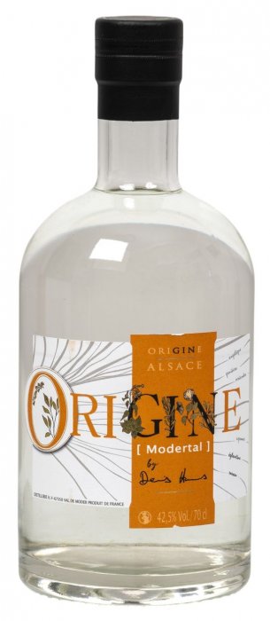 Gin Modertal Orange Français distillé en Alsace