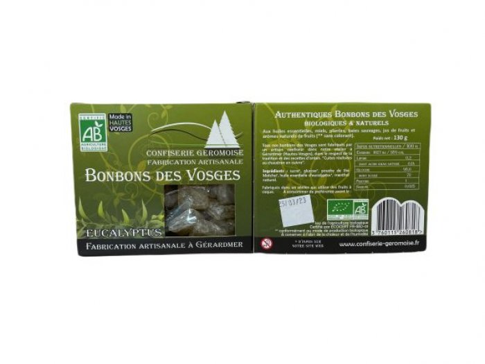 Bonbons des Vosges : Eucalyptus - La Confiserie Géromoise