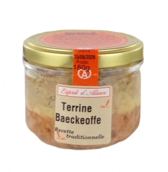 Terrine Baecheoffe Spécialité d'Alsace pour l'apéritif Au Brin de Paille