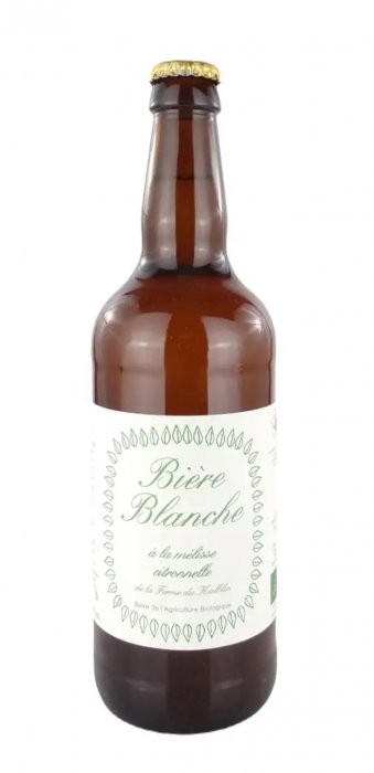 Bière blanche à la mélisse citronnelle