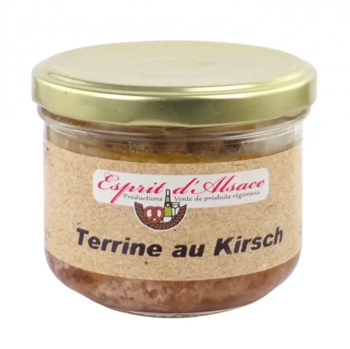 Terrine à l'eau-de-vie de Kirsch une spécialité Alsacienne 