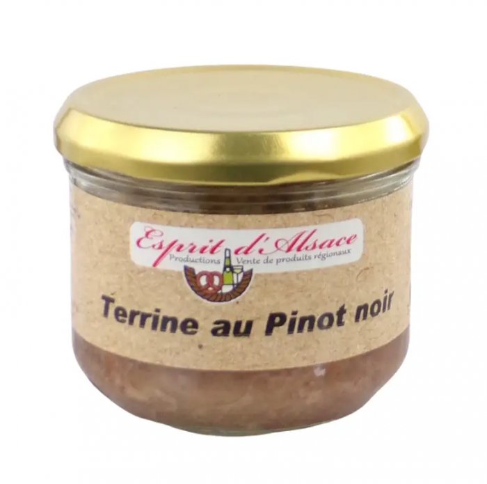 Terrine au Pinot Noir Vin Rouge d'Alsace Fabriquée en Alsace