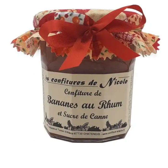 Confiture Banane au Rhum et au Sucre de Canne 