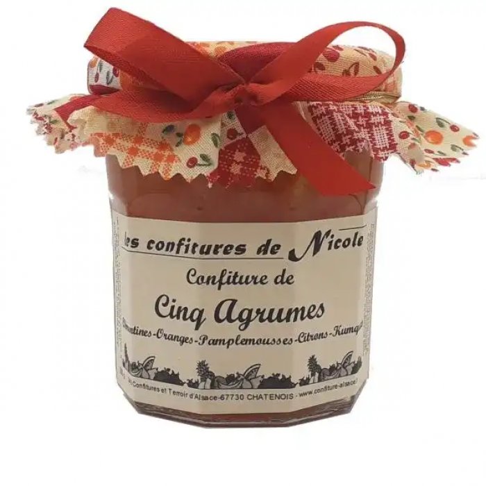 Confiture Cinq Agrumes produite en Alsace