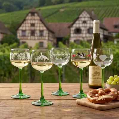 Verres � vin alsaciens