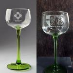 Verre à vin d'Alsace personnalisé avec logo, texte