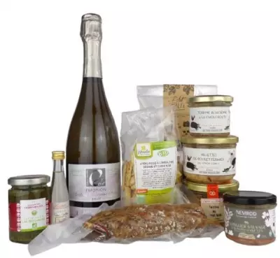 Coffret Apéro Box Gourmand Crémant d'Alsace Cadeau Plaisir