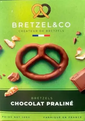 Bretzel enrobée Chocolat-Praliné