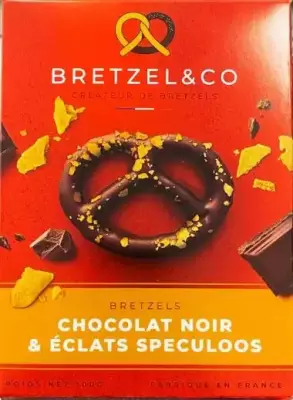 Bretzel Chocolat Noir et Éclats de Spéculos