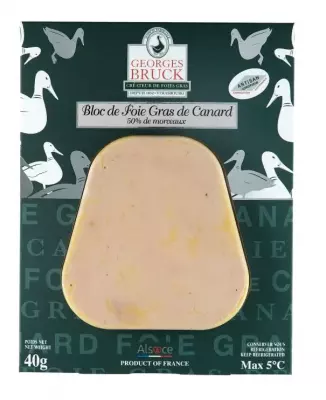 Bloc de Foie Gras mi-cuit Canard 50% morceaux