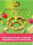 Bretzel Chocolat Blanc, Pistaches & Framboises