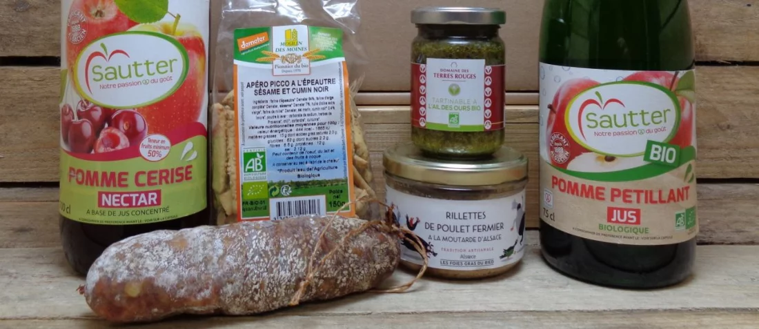 Panier Garni Bio Coffret Gourmand Bio d'Alsace