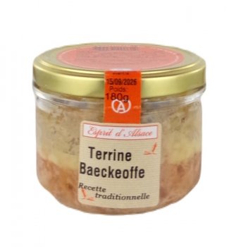 Terrine Baecheoffe Spécialité d'Alsace pour l'apéritif 