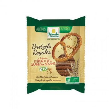 Bretzels Royales d'Epeautre au Sésame