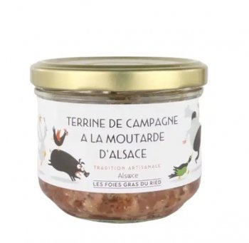 Terrine de Campagne à la moutarde d'Alsace