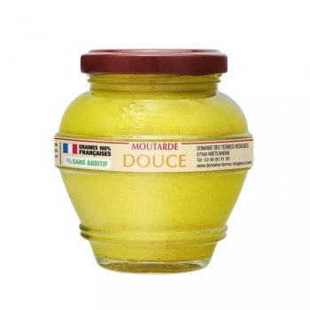 Véritable Moutarde Douce 100% naturelle sans additifs Alsace