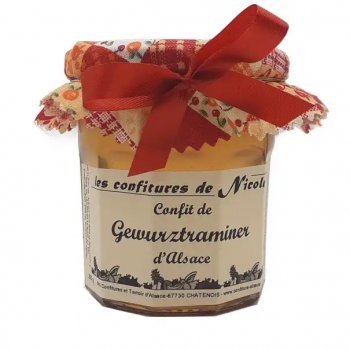 Confit de Gewurztraminer d'Alsace, Production Artisanale, 100% Naturel