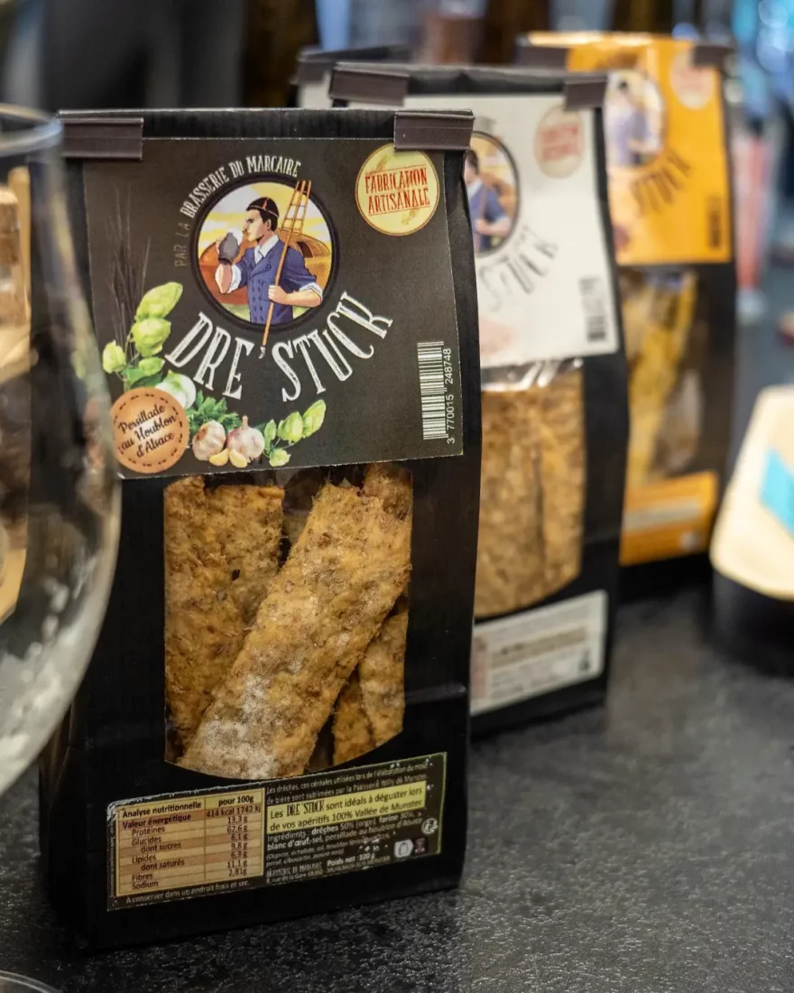 Crackers Ap�ritif Artisanales Dr�ches Alsace Brasserie du Marcaire